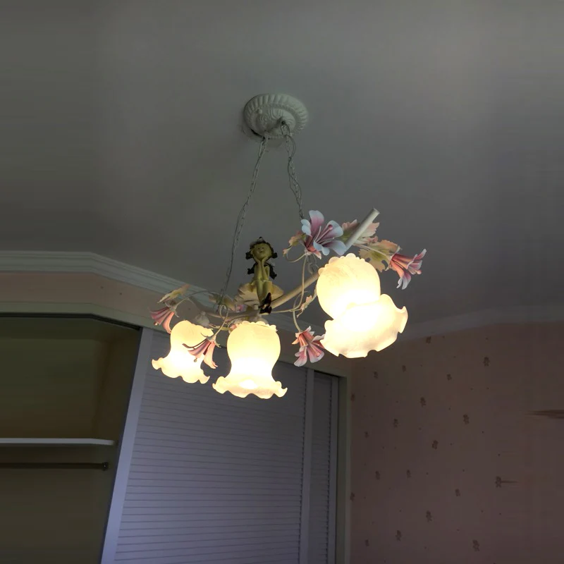 Современный пасторальный стиль подвесной светильник Утюг лампа Креативный