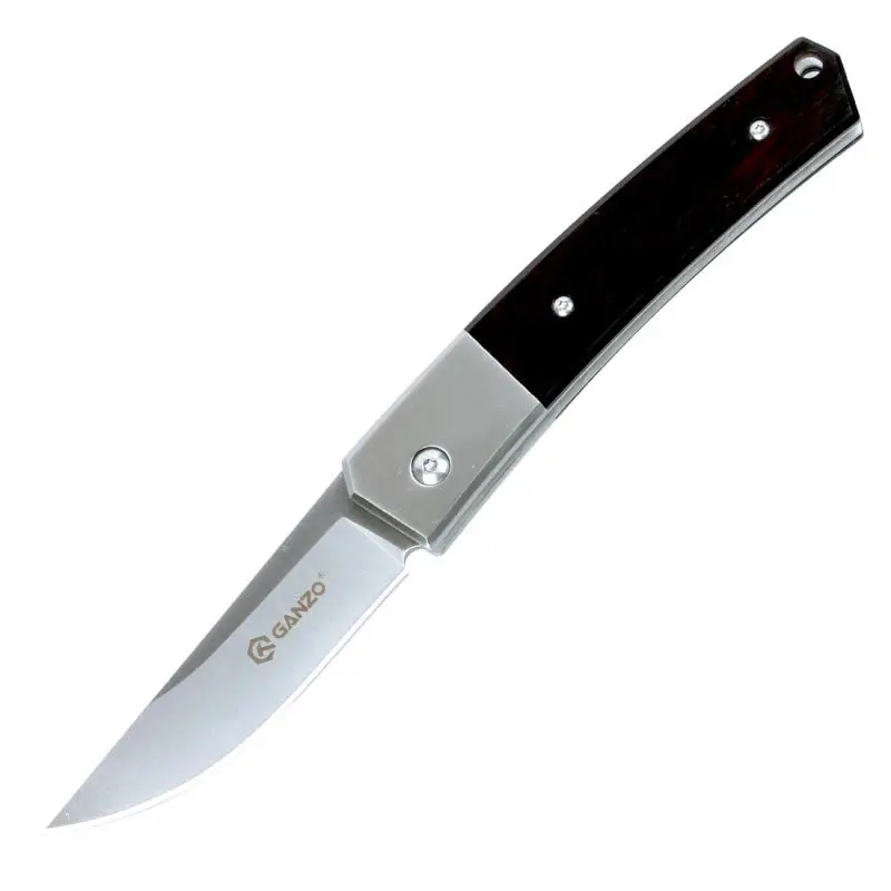 58-60HRC Ganzo Жар-птица G7361-WD1 G7361-WD2 440C Лезвие деревянная ручка складной нож выживания кемпинг инструмент охотничий карманный нож такт - Цвет: G7361-WD2