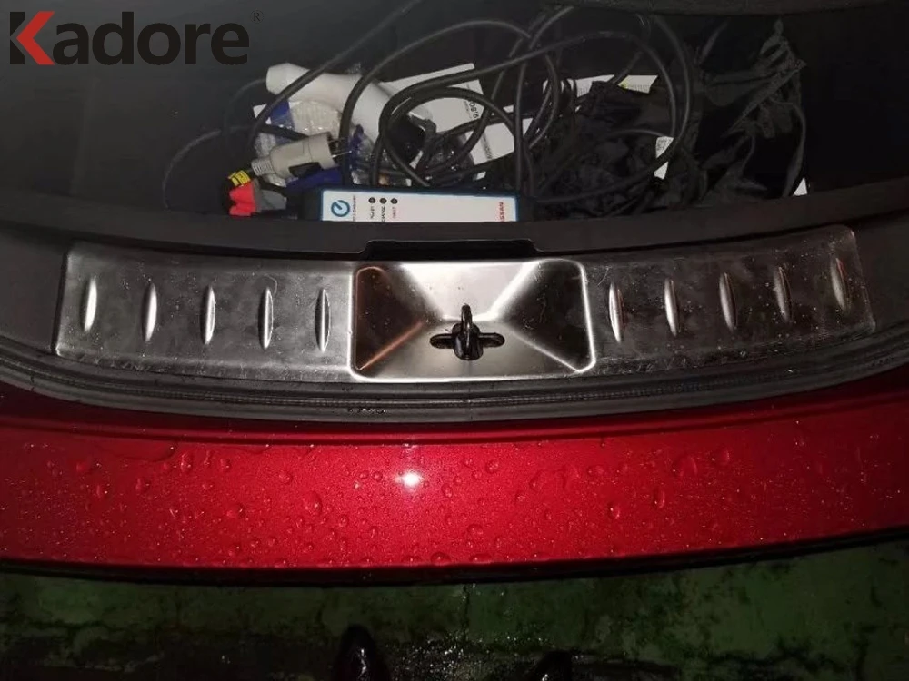 Защита для заднего бампера из нержавеющей стали Nissan Leaf 2017 2018 2019|rear bumper protector sill|rear