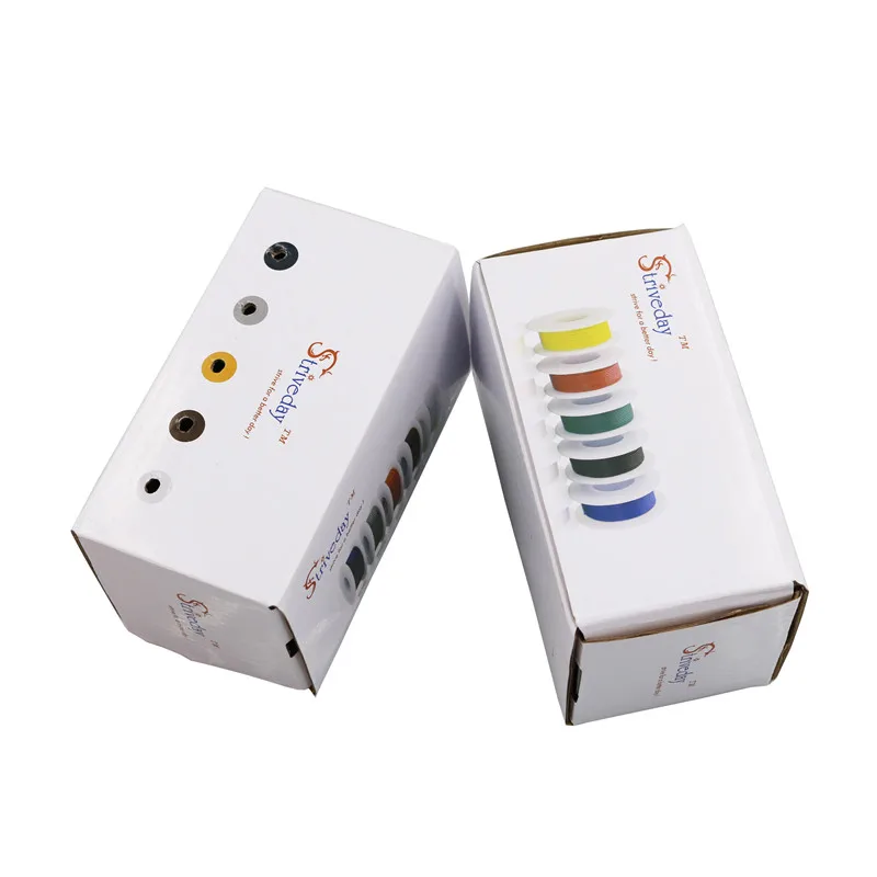 30 м UL 1007 20AWG 5 цветов Смешанная коробка 1 2 посылка Электрический провод Кабельная