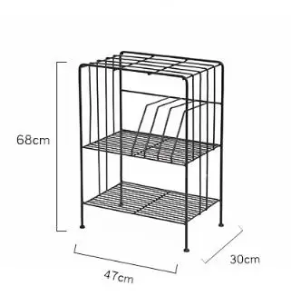 Модные книжные шкафы из железа для гостиной журналов посадки сортировки