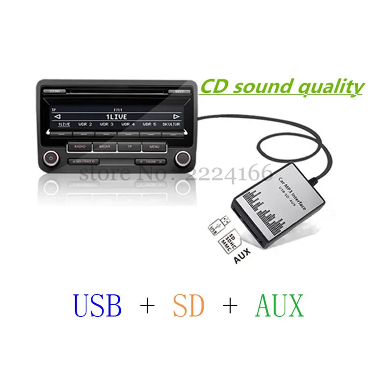 SITAILE USB SD AUX автомобильный MP3 музыкальный плеер адаптер для Volvo hu-серия C70 S40/60/80 V70 XC70 Интерфейс простой Установка