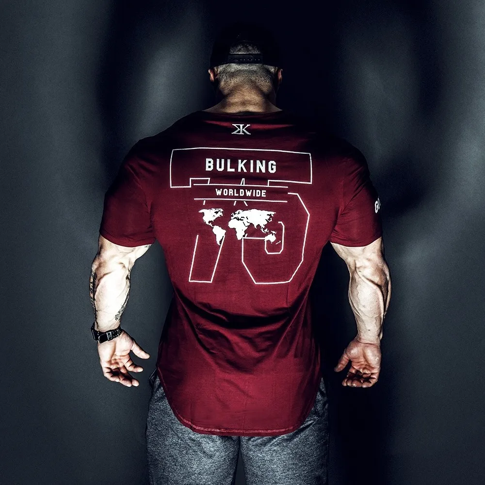 2019 verano novedad culturismo фитнес hombres Camiseta манга corta тренажерные залы mallas musculosas marca fitness cam |