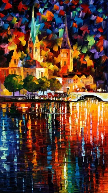 

Decorative Canvas Oil Painting Canvas Beautiful Wall Art Modern Knife Picture Home Decor No Frame