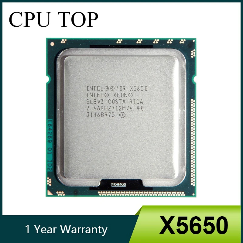 Шестиядерный процессор Intel Xeon X5650 2 66 ГГц LGA1366 12 МБ L3 кэш-сервер CPU SLBV3 | Компьютеры и