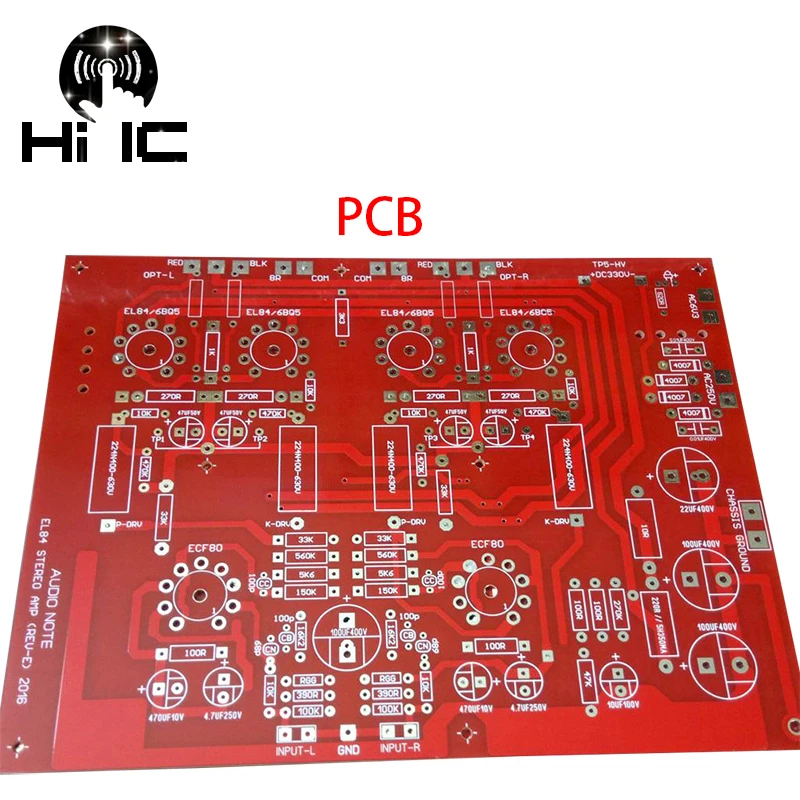 Новейший Hi Fi End стерео Push Pull EL84 усилитель вакуумной трубки PCB DIY Kit Ref Audio Note PP