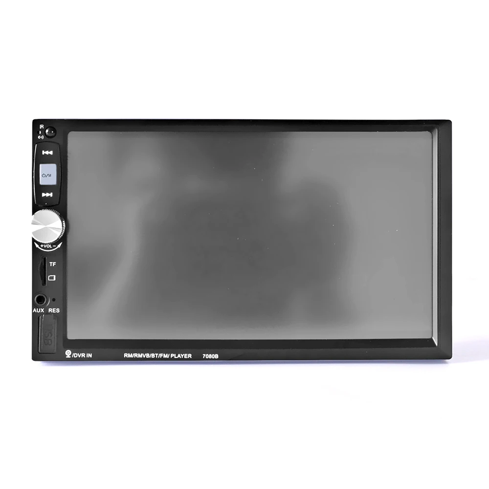 7080B 7 Inch 2 Din Car Radio Player In Dash FM USB SD Bluetooth MP3 MP4 With Rear View Camera Steering wheel Function|car radio player|car radioradio