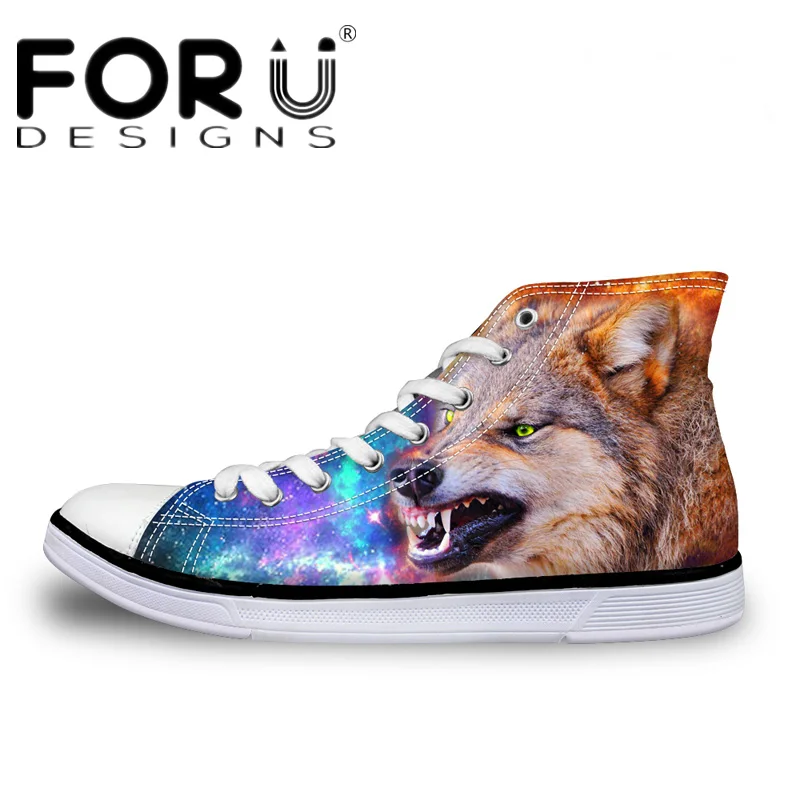 FORUDESIGNS высокие мужские туфли с вулканизированной подошвой классные парусиновые