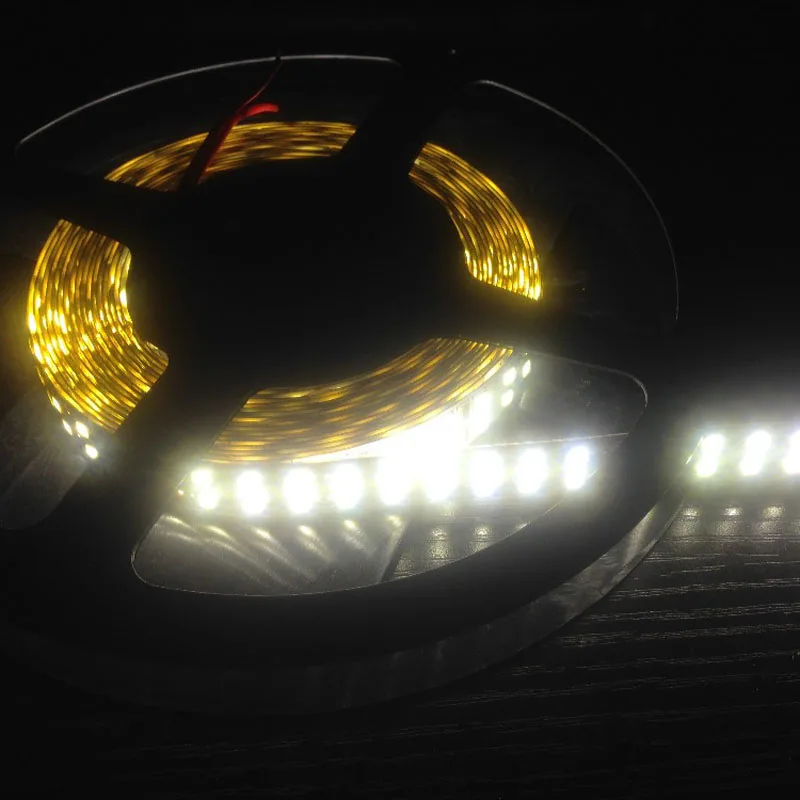 Светодиодная лента SMD2835 240 чипов/м 5 м/лот IP 65 12 В постоянного тока Диодная