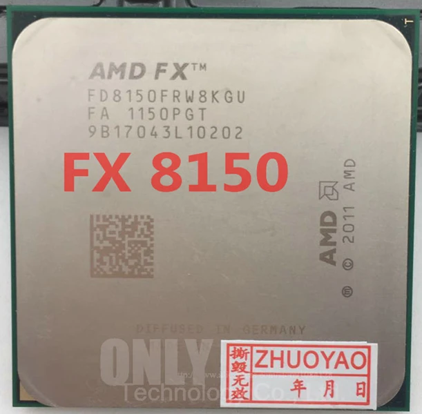 Процессор AMD FX-8150 FX 8150, процессор FD8150FRW8KGU, 125 Вт, 3,6 ГГц, разъем AM3+ 32 нм, 8 Мб, Восьмиядерный процессор, восемь ядер, для настольных компьютеров, разбитые кусочки