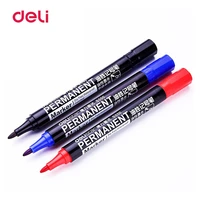 deli waterproof permanent cd marker painting drawing mark pen fast dry oily ink school office supply student stationery gift