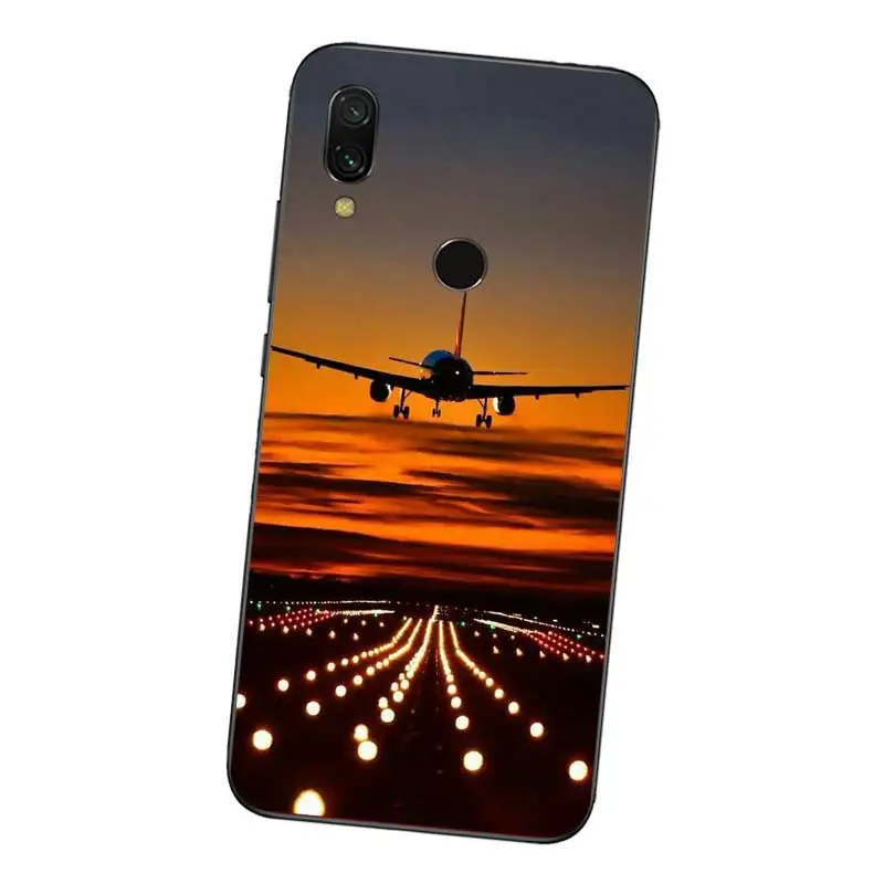 N243 самолет Летающий Путешествия Мягкий ТПУ силиконовый чехол для Xiaomi Redmi Note 3 4 4X5 5A