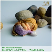 everyday collection garden fantasy figurine art works home decor gifts resin miniature mermaid princess statue fairy