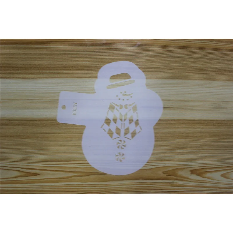 3 шт. Снеговик бабочка торт Кофе печати Трафареты помадка спрей шаблон DIY Отделка