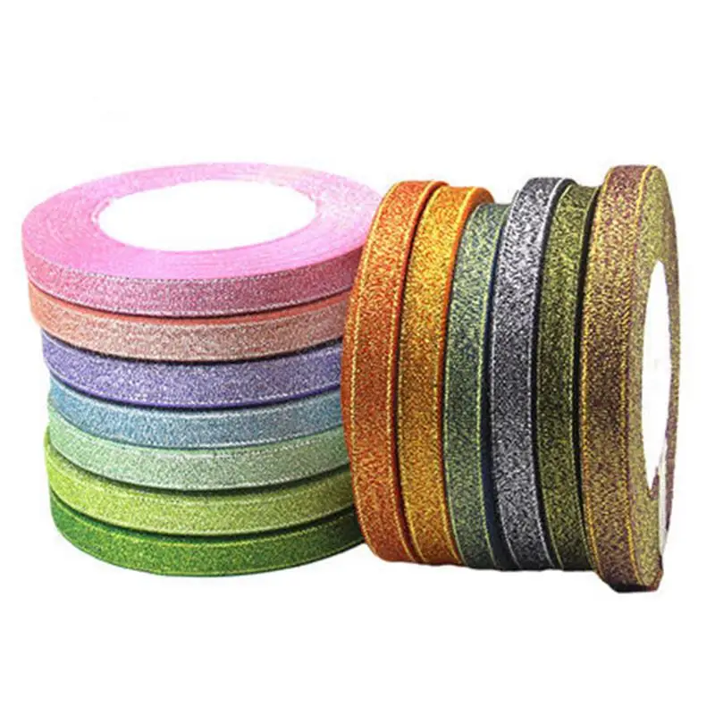 10 мм Красочные ленты с луком для свадебной вечеринки украшения дома подарок на