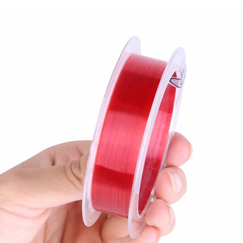 100 м фторопластовая рыболовная линия углерода fly Line Красный/прозрачный 2 лидер