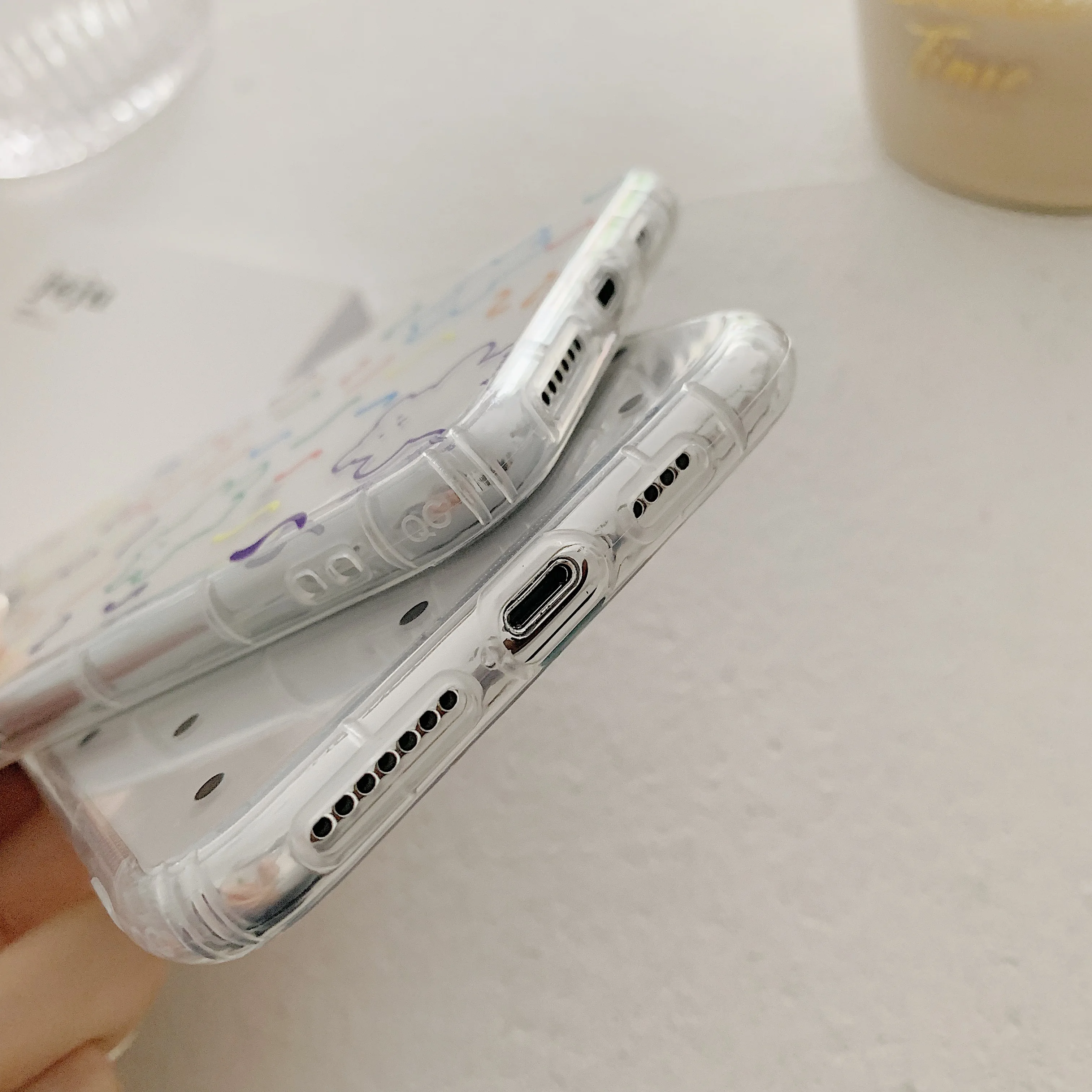 Мягкий прозрачный чехол-подушка безопасности для iPhone XS Max XR X 6 6s 7 8 Plus |