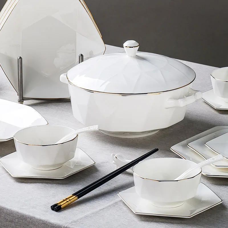 Посуда из высококачественного костяного фарфора Набор чашек 18 штук китайский
