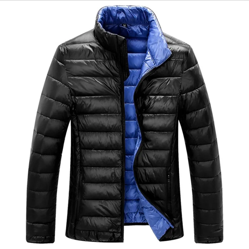 Мужской осенью и зимой пальто легкий Duck Solid стеганые куртки Для мужчин OvercoatsCasual