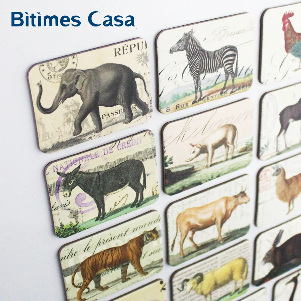 24 шт. магнитные наклейки в виде животных|fridge magnet|magnetic stickerrefrigerator magnet toy |