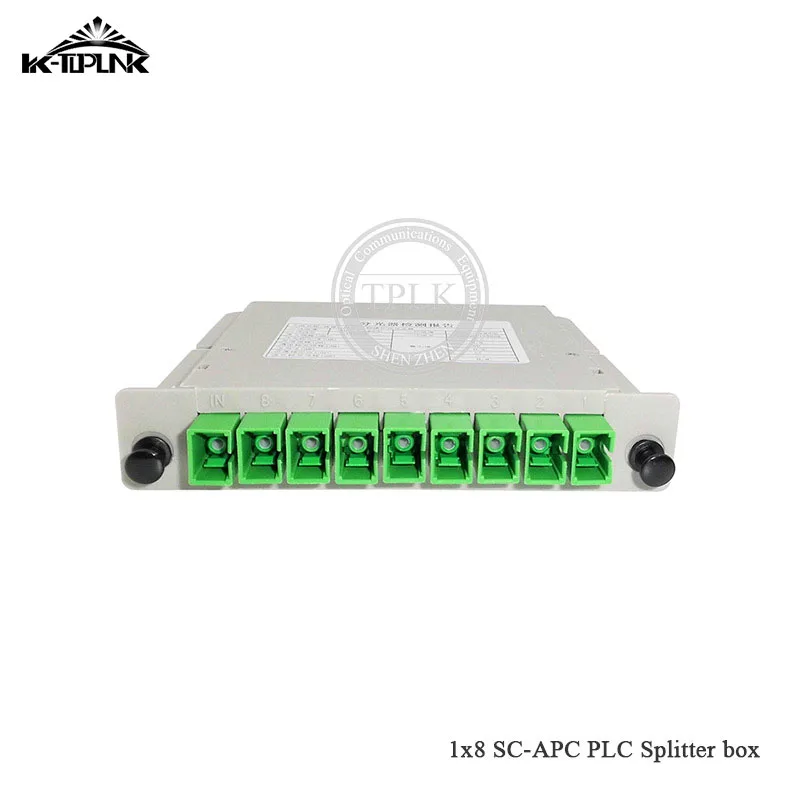10 шт. заводская цена 1*8 SC/APC Кассетная коробка волоконно-оптический ПЛК