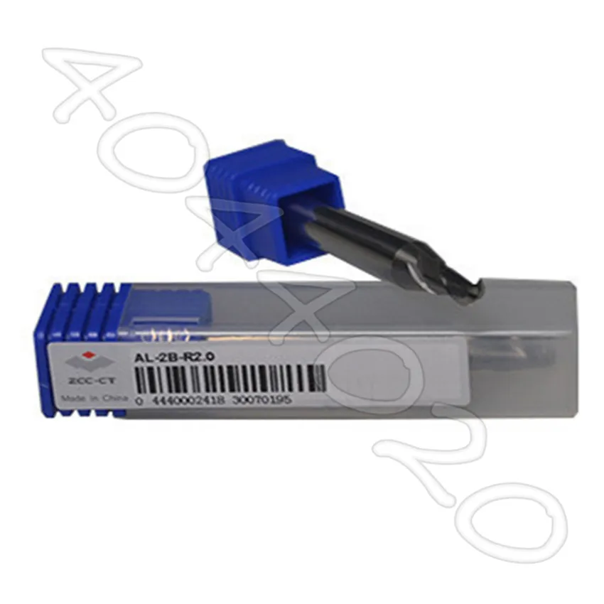 

ZCC.CT AL-2B solid tungsten carbide 2 flute aluminium ball nose end mill cnc milling cutter cutting tools for machining profile