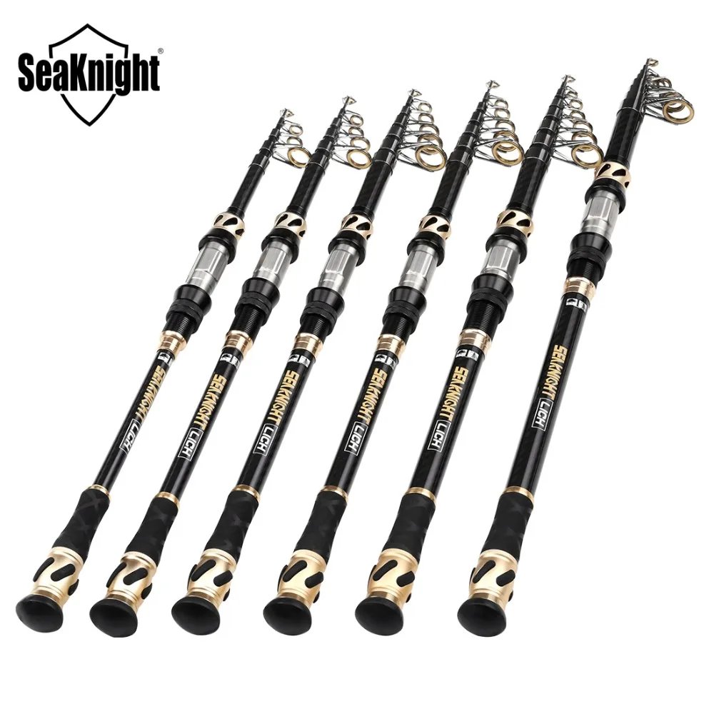 

SeaKnight LICH Carbon Telescopic Fishing Rod 1.8M 2.1M 2.4M 2.7M 3.0M 3.6M Power Portable Spinning Hand Fishing Tackle