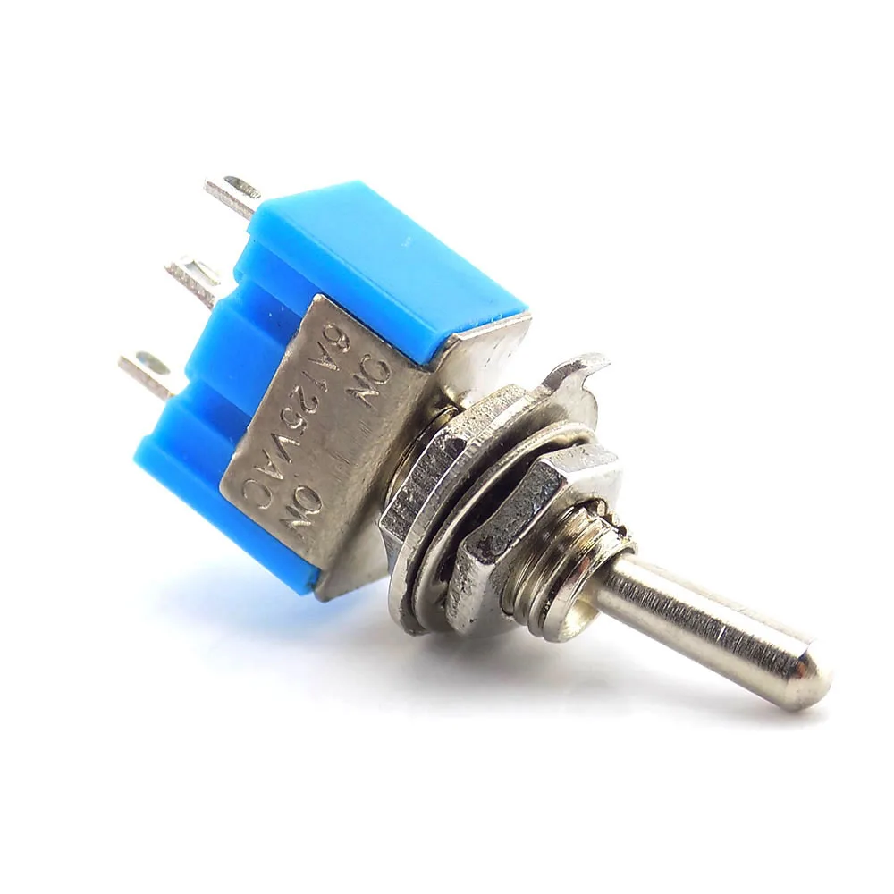 2/5 шт. 3 фута 2 Rocke тумблер MTS102 рычажный переключатель ON-120VAC 6A 1/4 дюйма установки миниатюрный Shook