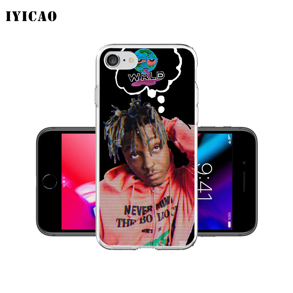 IYICAO Juice WRLD 999 Мягкий силиконовый чехол для iPhone X XR XS MAX 6 6s 7 8 Plus X 5 5S SE TPU чехол