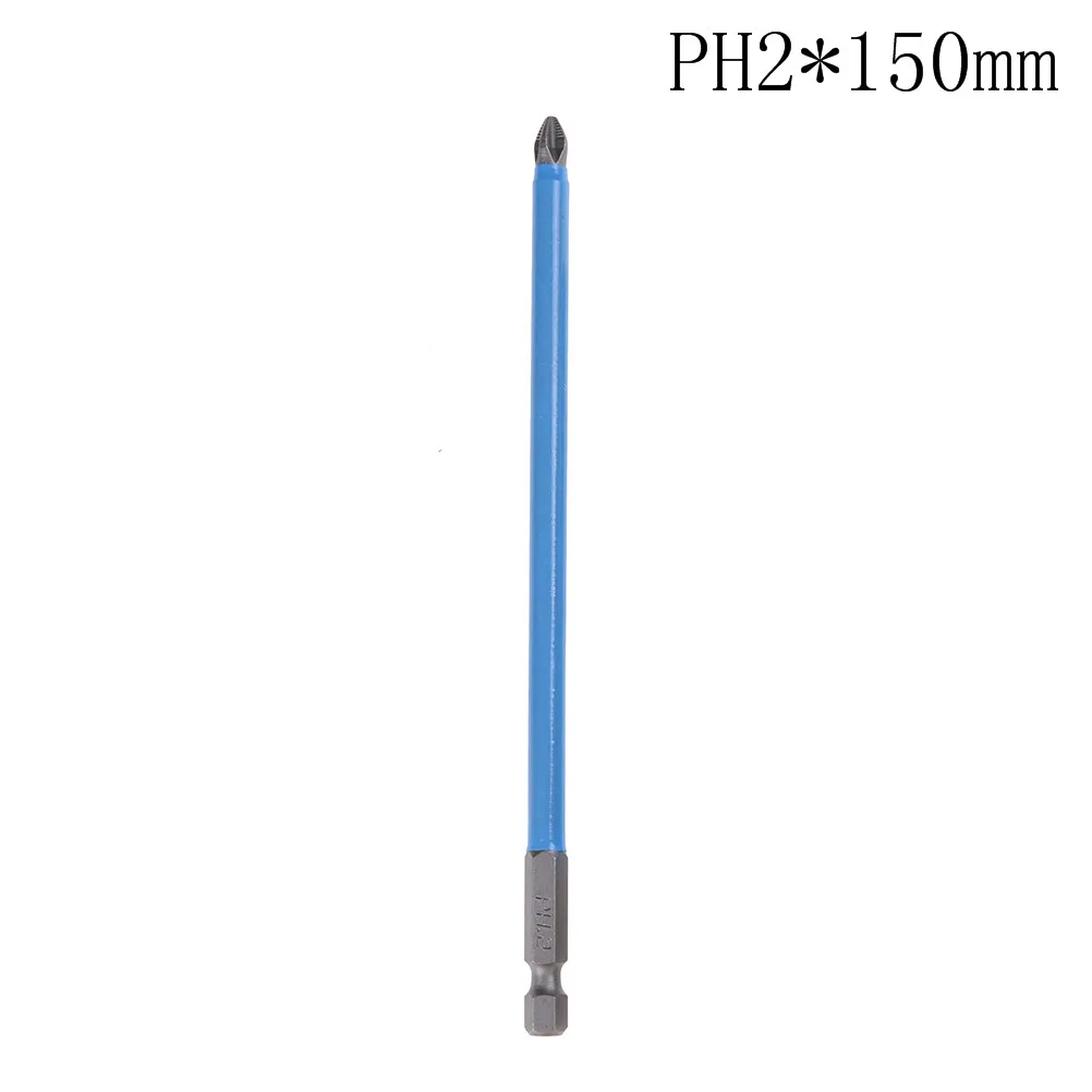 150mm PH2 противоскользящая электрическая отвертка Набор бит шестнадцатеричный хвостовик 25 мм 50 мм 65 мм 70 мм 90 мм 127 мм 150 мм Новинка - Цвет: 150mm
