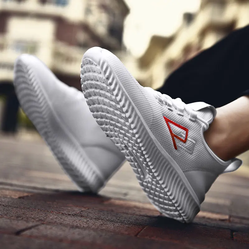 2019 Мужская обувь дышащая Летняя Сетка прогулочная легкая удобные мужские