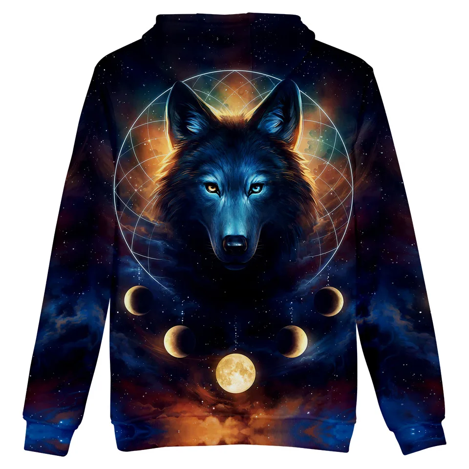 

Animal 3d Wolf Hoodie Men Women Kid Sweatshirt Clothes Gothic Clothing