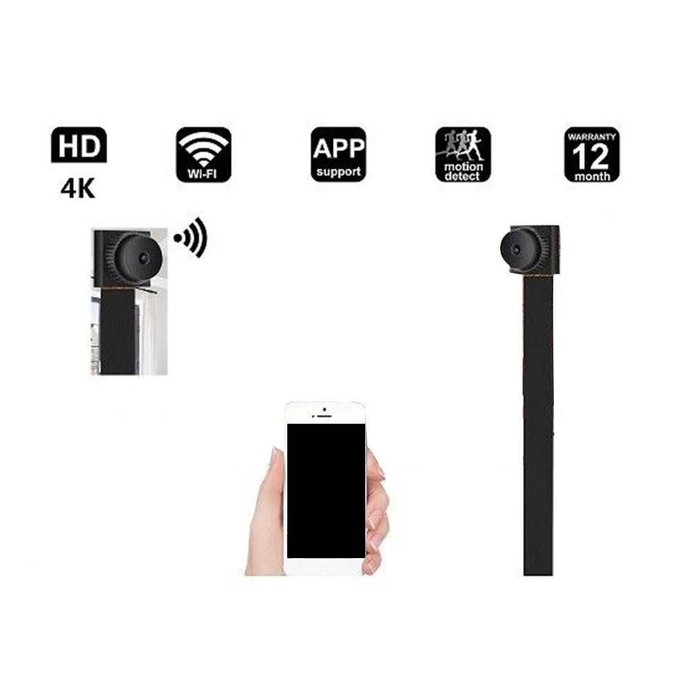 Беспроводной Wi-Fi аксессуары Cam 4K с для скрытых камер безопасности телефон DIY Мобильный детектор Wi-Fi движения