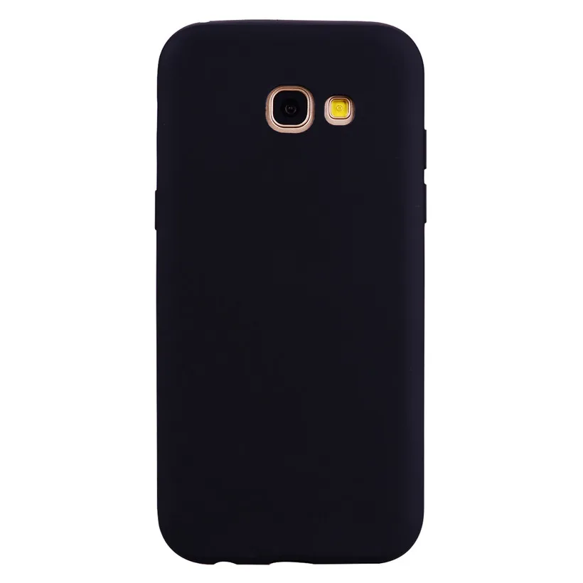HEMASOLY Case For Samsung A3 A5 A7 2017 Plain Soft TPU A320F A520F A720F Silicone Cover Protective Back |