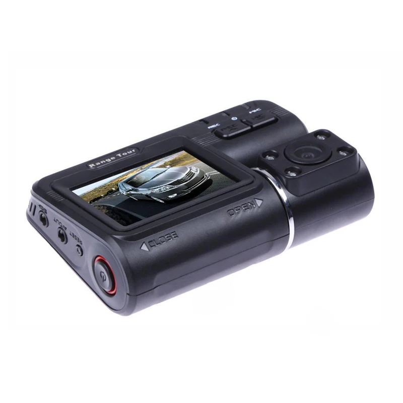 Диапазон Tour Двойной объектив Видеорегистраторы для автомобилей Камера