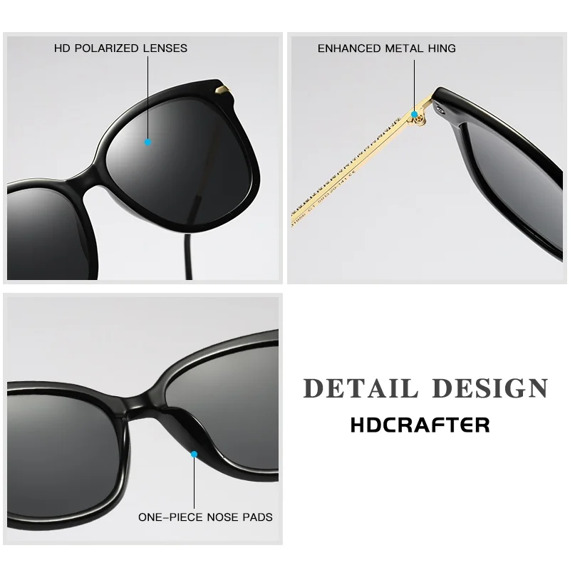 Модные поляризованные солнцезащитные очки женские роскошные брендовые