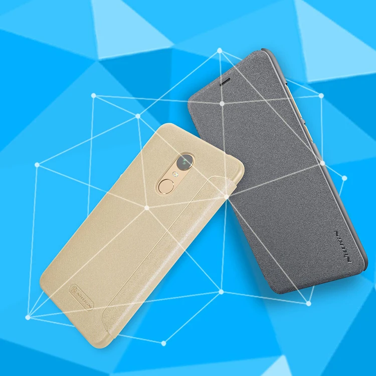 Xiaomi redmi 5 plus чехол redmi 5 plus Nillkin блестящий чехол из искусственной кожи чехол с розничной посылка
