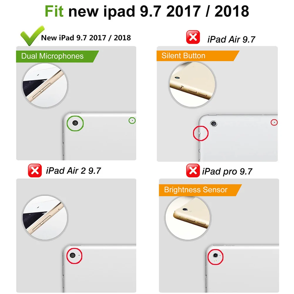 Алюминиевый Чехол книжка с Bluetooth клавиатурой для iPad Air 2 Pro 9 7 дюйма DOY