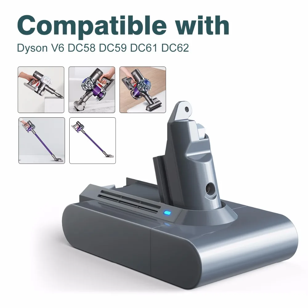 Аккумуляторная батарея 21 6 в 3000 мАч для Dyson Vacuum Cleaner DC58 DC59 DC61 DC62 Animal V6 965874 02