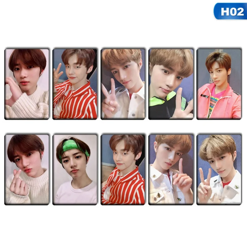10 шт./компл. Kpop TXT фото липкий карты завтра X вместе мечта глава Звезда Фотокарта Стикеры "сделай сам" с украшением в виде кристаллов карты Стикеры - Цвет: H02