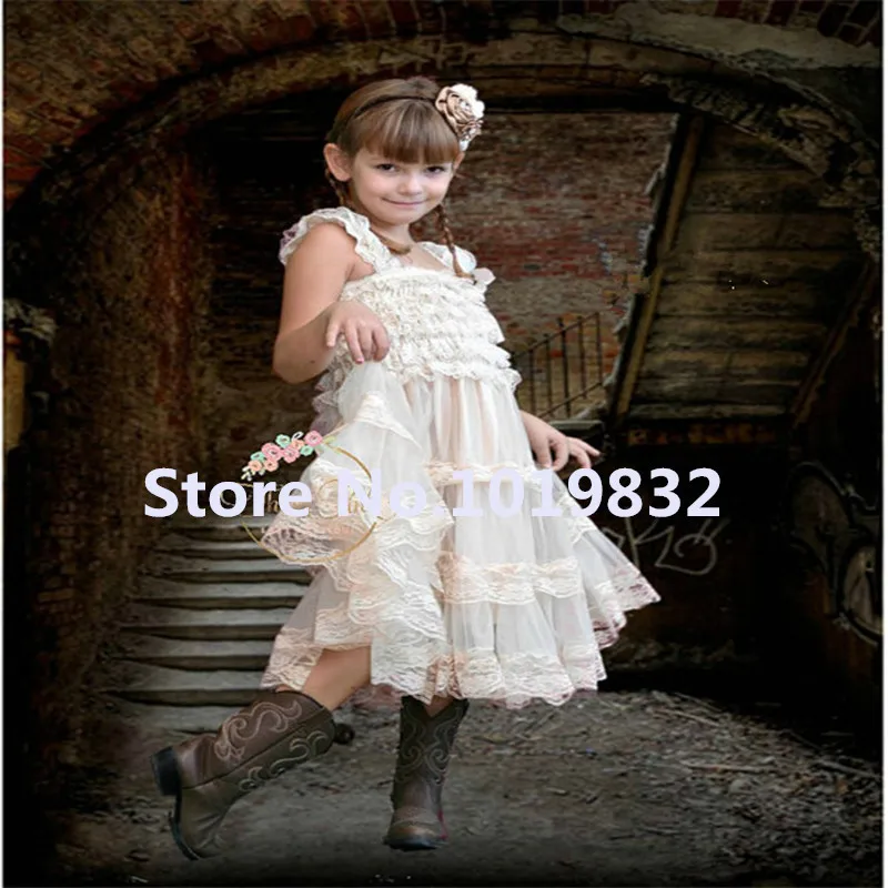 Одежда для девочек цвета слоновой кости кружевные фатиновые Бальные платья с