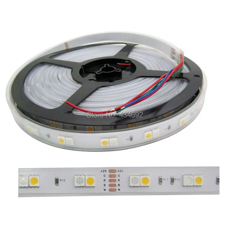 Плата за доставку 5 м 360 светодиодный белая печатная плата 5050 RGB + светодиодная