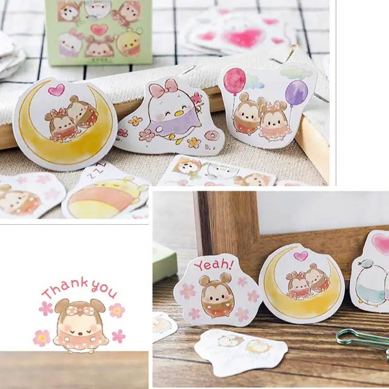 45 шт./кор. милое животное Стикеры s Kawaii Япония планировщик украшение бумажная наклейка для творчества альбом дневник стационарный Скрапбукинг ярлык-наклейка