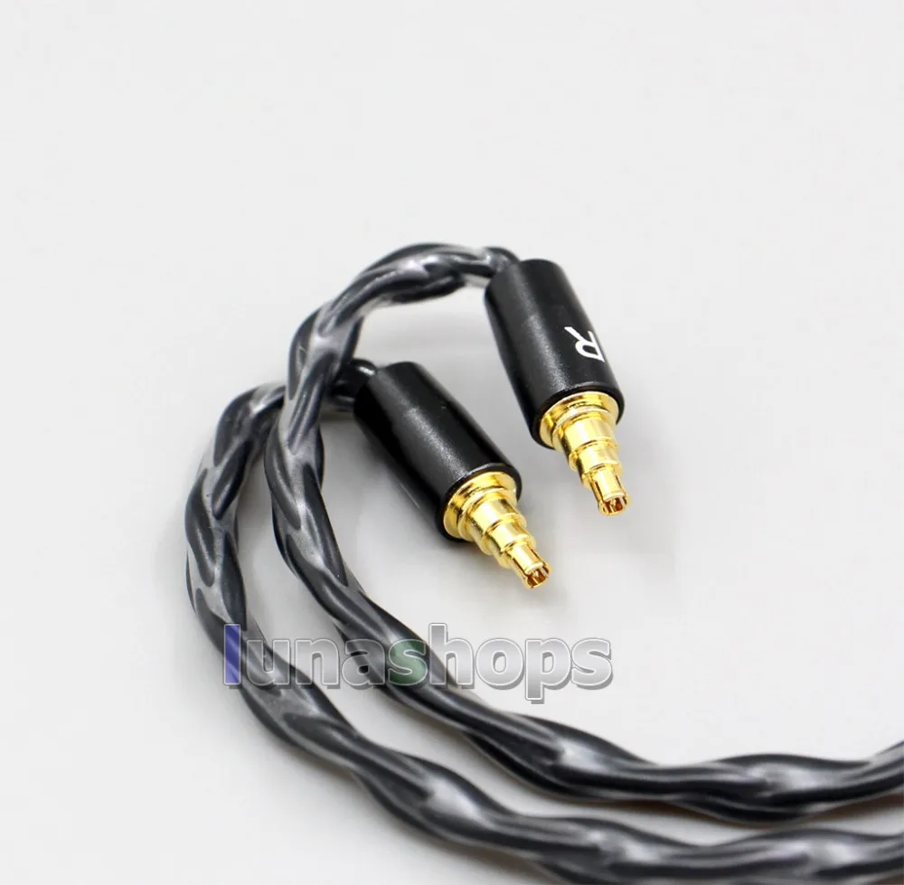 LN006355 XLR сбалансированный 3 5 мм 2 8 жильный посеребренный кабель для наушников