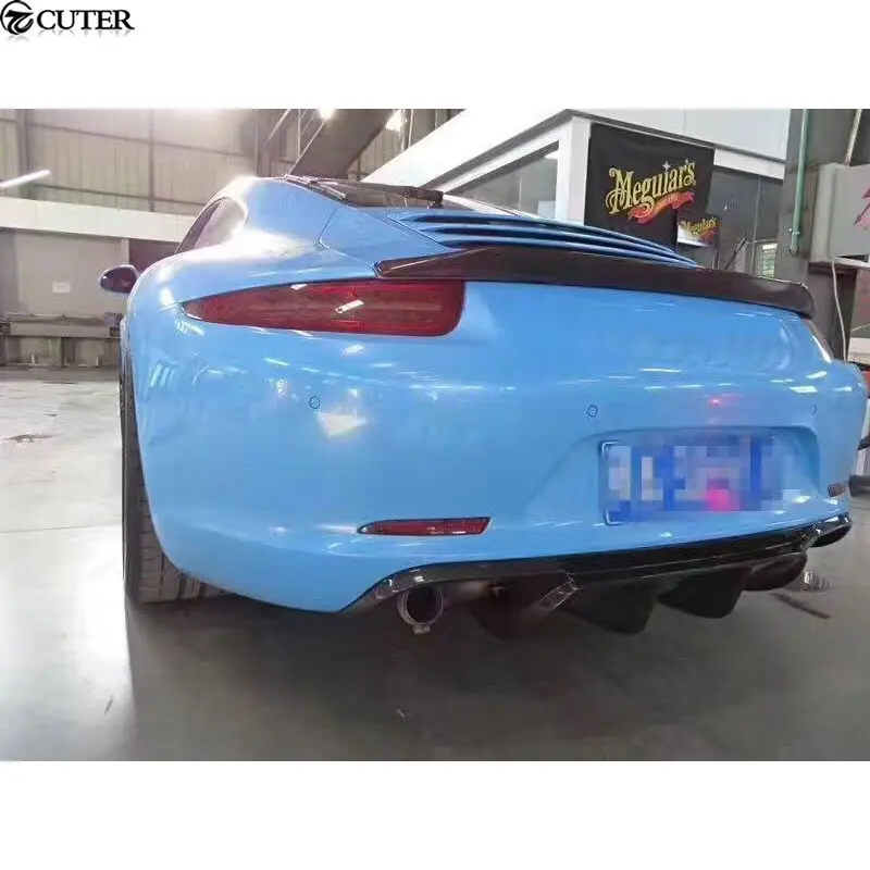 Углеродное волокно передний задний диффузор боковые юбки спойлер комплект