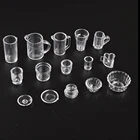 15 шт.компл. тарелка чашка блюдо миска посуда набор кукольный домик Миниатюрная игрушка кукла еда кухонный аксессуары для гостиной масштаб 1:12