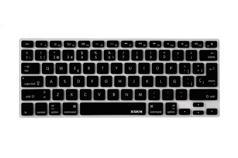 XSKN испанский силиконовый чехол для клавиатуры Macbook Apple алюминиевая Универсальная