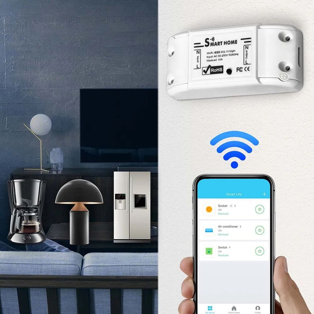 1 шт. основной умный дом Wifi беспроводной переключатель пульт дистанционного