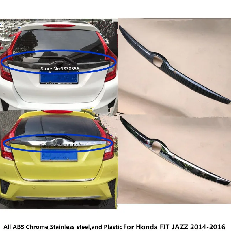Для Honda FIT JAZZ 2014 2015 2016 автомобильный Стайлинг крышка ABS хром/углеродное волокно