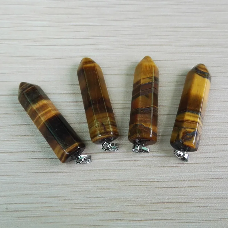 Оптовая продажа тигровый глаз камень натуральный кристалл подвеска ювелирные